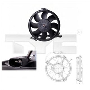 Obrázok pre výrobcu Ventilátor chladenia motora