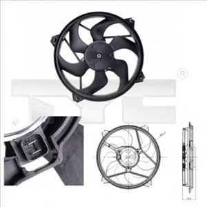 Obrázok pre výrobcu Ventilátor chladenia motora
