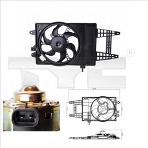 Obrázok pre výrobcu Ventilátor chladenia motora