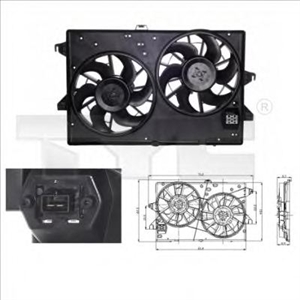 Obrázok pre výrobcu Ventilátor chladenia motora