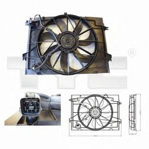 Obrázok pre výrobcu Ventilátor chladenia motora