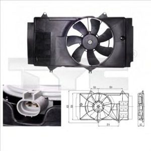 Obrázok pre výrobcu Ventilátor chladenia motora