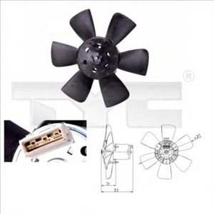 Obrázok pre výrobcu Ventilátor chladenia motora